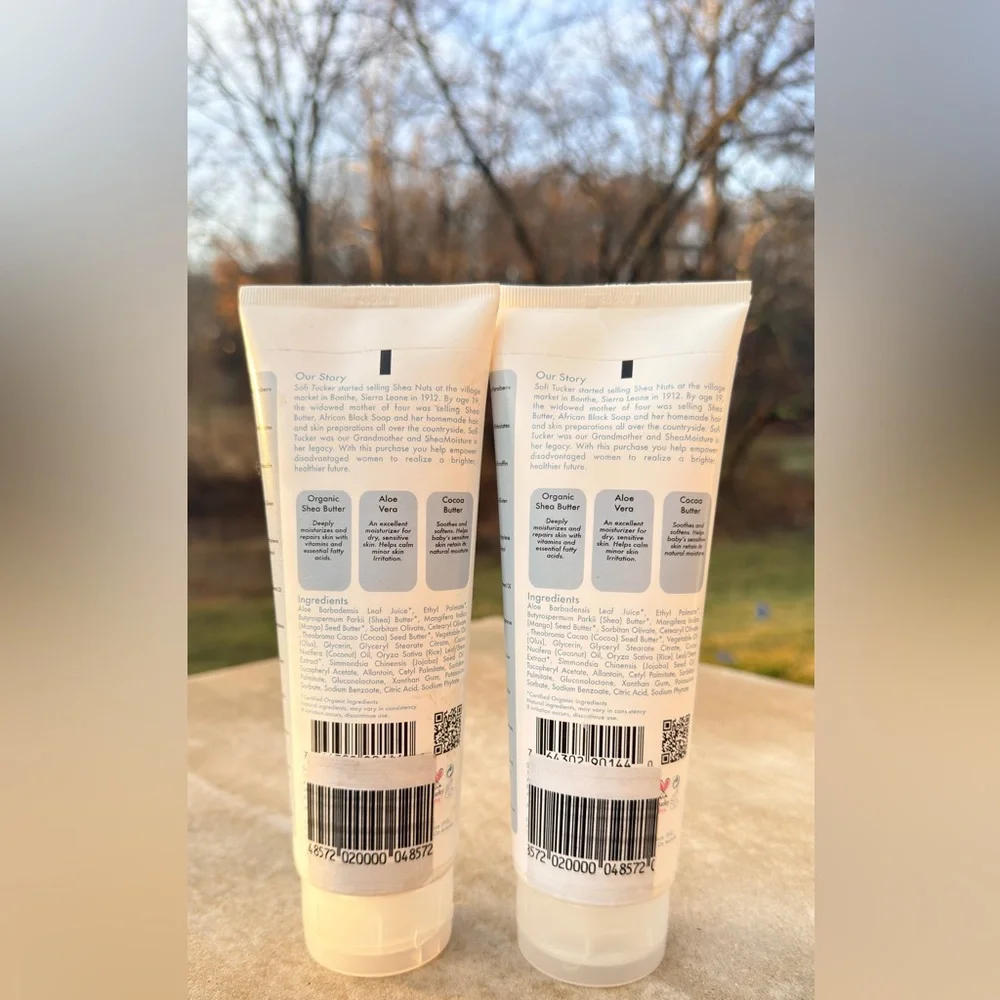 Shea Moisture Baby Healing Lotion Fragrance-Free White x‎ 2